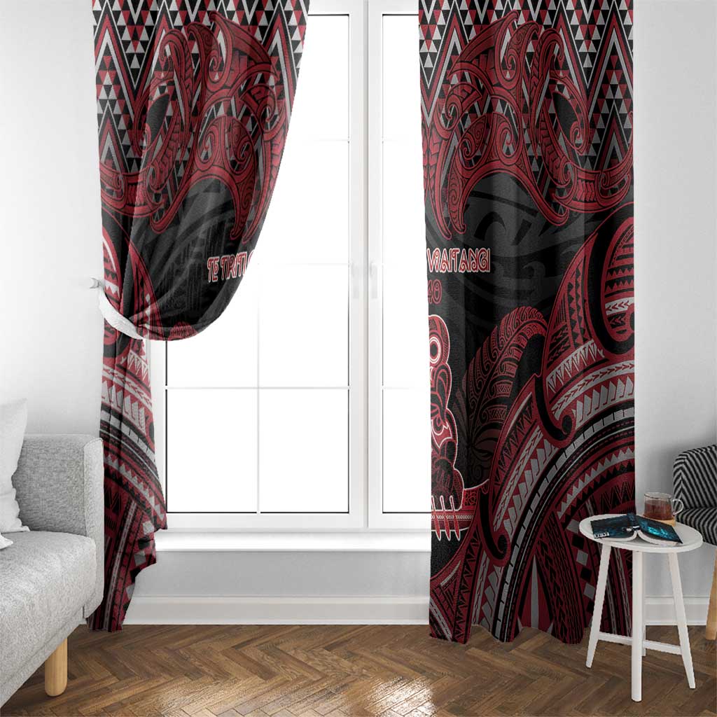 New Zealand Waitangi Day Window Curtain Te Tiriti O Waitangi 1840 DT05 - Polynesian Pride