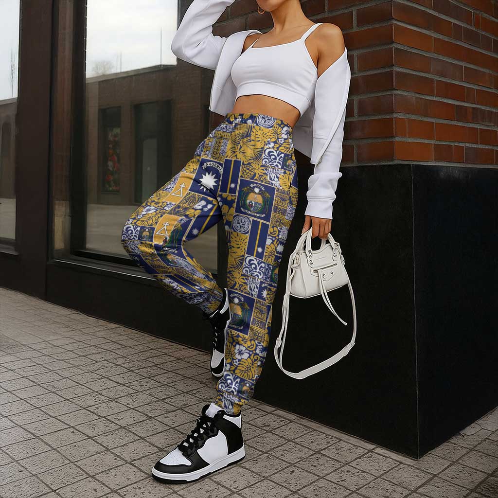 Ekamawir omo Nauru Jogger Pants Pacific Patchwork Xmas Vibes - Polynesian Pride