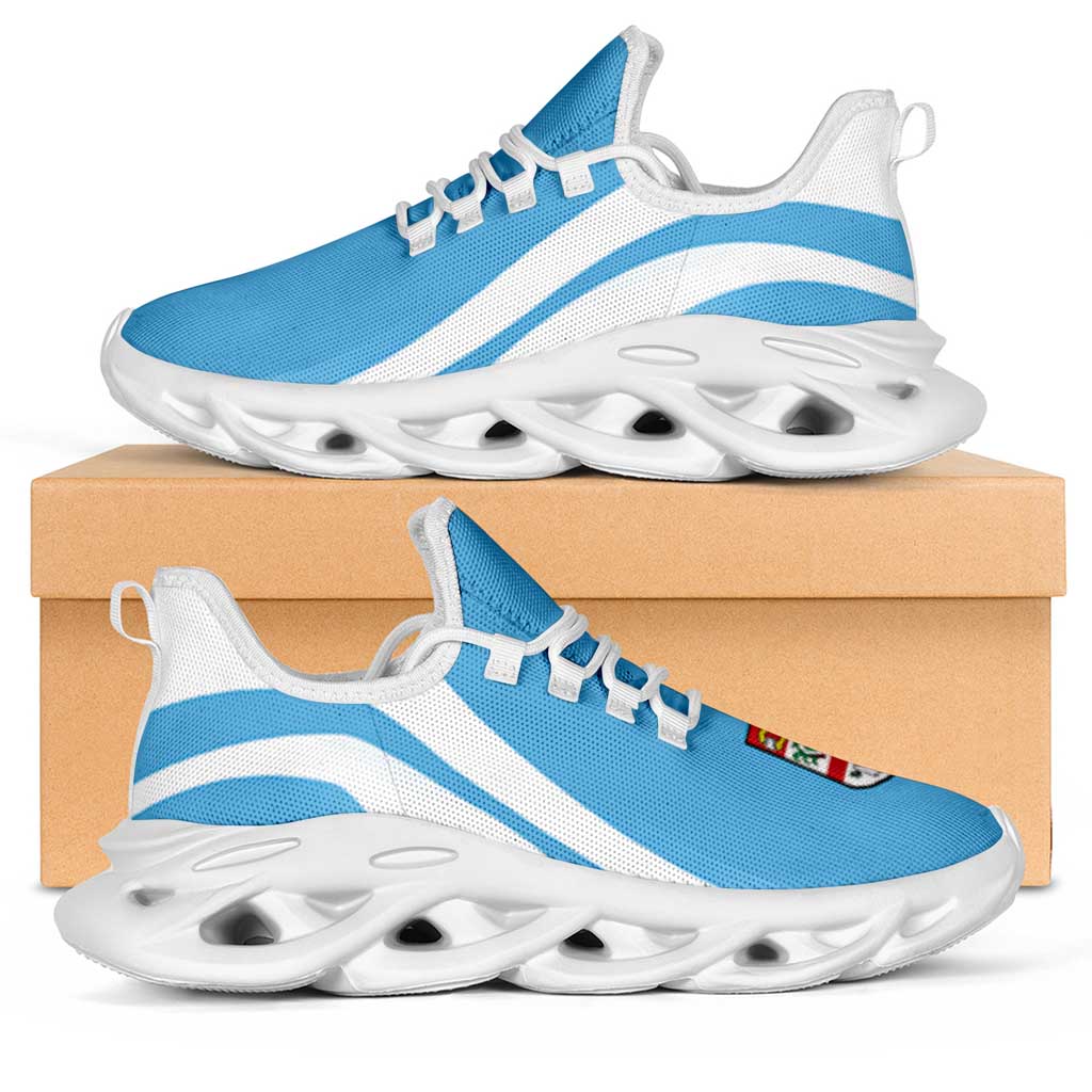 Fiji Clunky Sneakers Flag-Inspired Curve Style LT05 Blue - Polynesian Pride