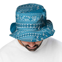 Fiji Marau na Kerisimasi Bucket Hat Aqua Tagimoucia Tapa Masi Tribal - Polynesian Pride
