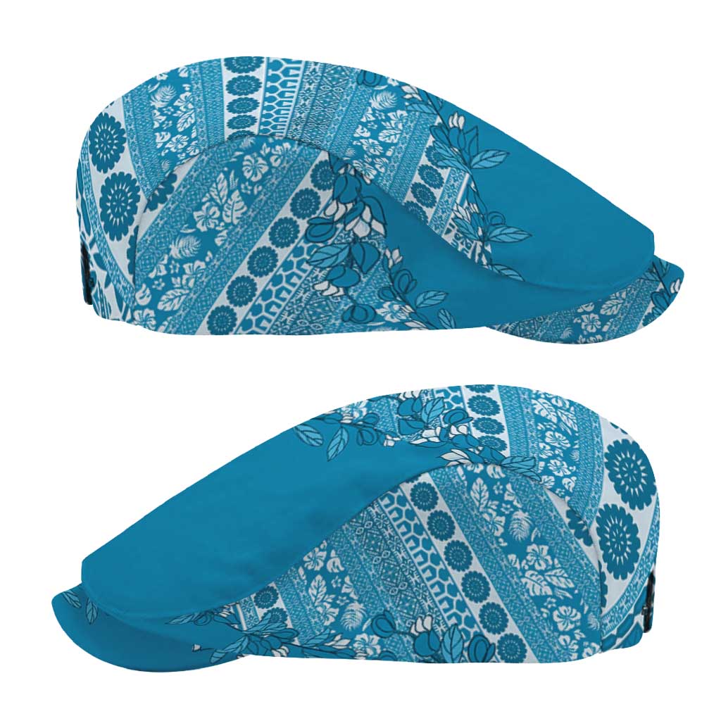 Fiji Marau na Kerisimasi Jeff Hat Aqua Tagimoucia Tapa Masi Tribal - Polynesian Pride