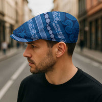 Fiji Marau na Kerisimasi Jeff Hat Blue Tapa Masi Inspired Christmas - Polynesian Pride