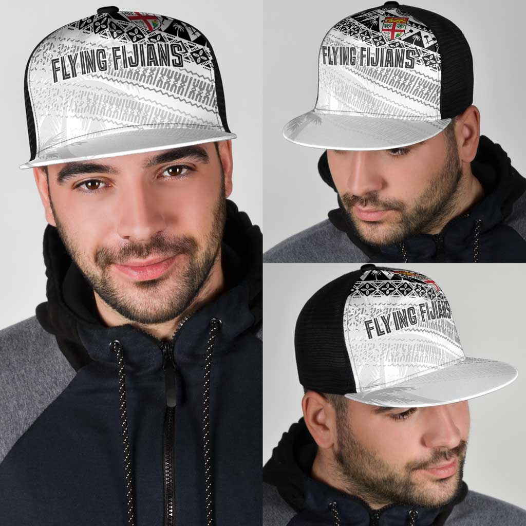 Fiji Rugby Kaiviti Masi Mesh Trucker Cap Black - Polynesian Pride