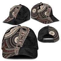 Fiji Traditional Masi Classic Cap Tapa Art Palm Leaves Pattern LT03