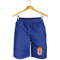 Fijian Football Shorts for Men Tapa Pattern and Shark Tribal