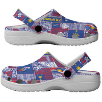 Filipino Maligayang Pasko Clogs Shoes Pacific Patchwork Xmas Vibes LT9 - Polynesian Pride