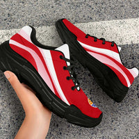 French Polynesia Chunky Sneakers Flag-Inspired Curve Style LT05 - Polynesian Pride