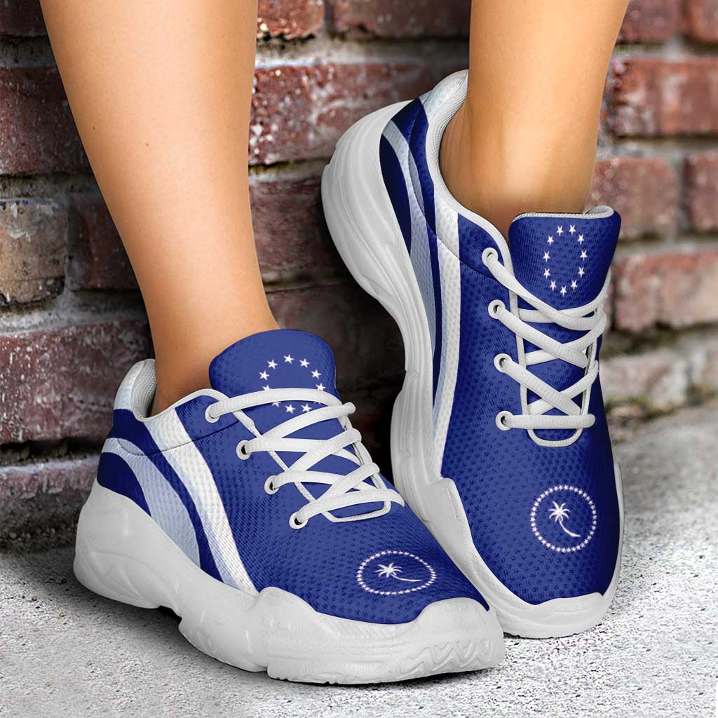 FSM Chuuk Chunky Sneakers Flag-Inspired Curve Style LT05 - Polynesian Pride
