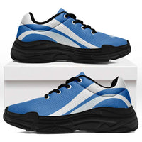 FSM Kosrae Chunky Sneakers Flag-Inspired Curve Style LT05 Blue - Polynesian Pride