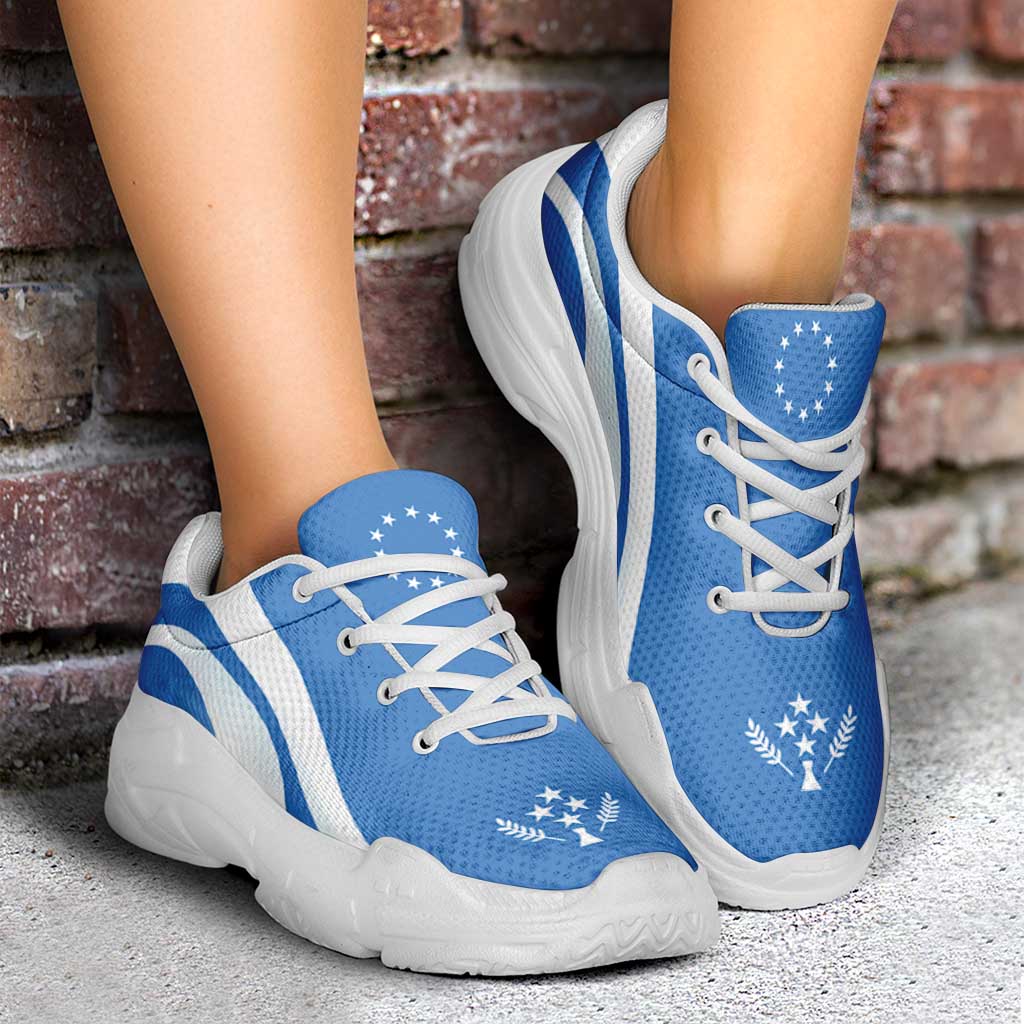 FSM Kosrae Chunky Sneakers Flag-Inspired Curve Style LT05 - Polynesian Pride