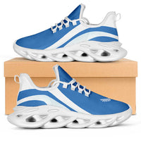 FSM Kosrae Clunky Sneakers Flag-Inspired Curve Style LT05 Blue - Polynesian Pride