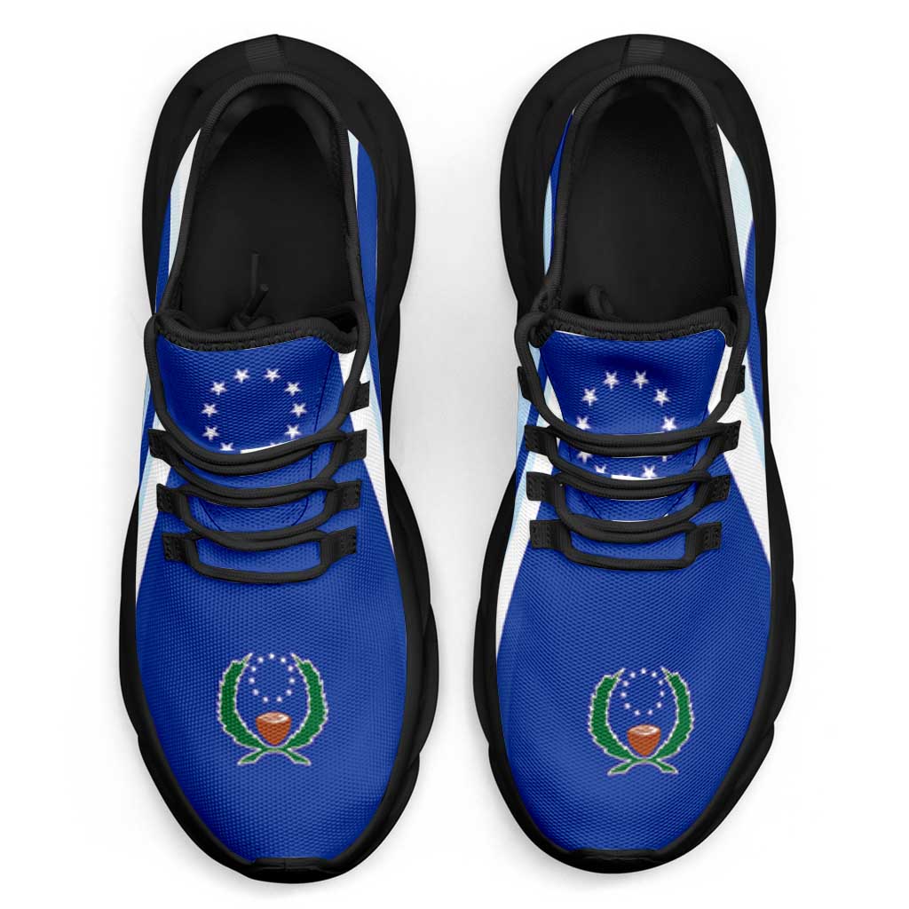 FSM Pohnpei Clunky Sneakers Flag-Inspired Curve Style LT05 - Polynesian Pride