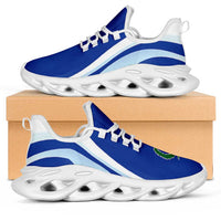 FSM Pohnpei Clunky Sneakers Flag-Inspired Curve Style LT05 Blue - Polynesian Pride