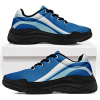 FSM Yap Chunky Sneakers Flag-Inspired Curve Style LT05 Blue - Polynesian Pride