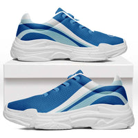 FSM Yap Chunky Sneakers Flag-Inspired Curve Style LT05 Blue - Polynesian Pride