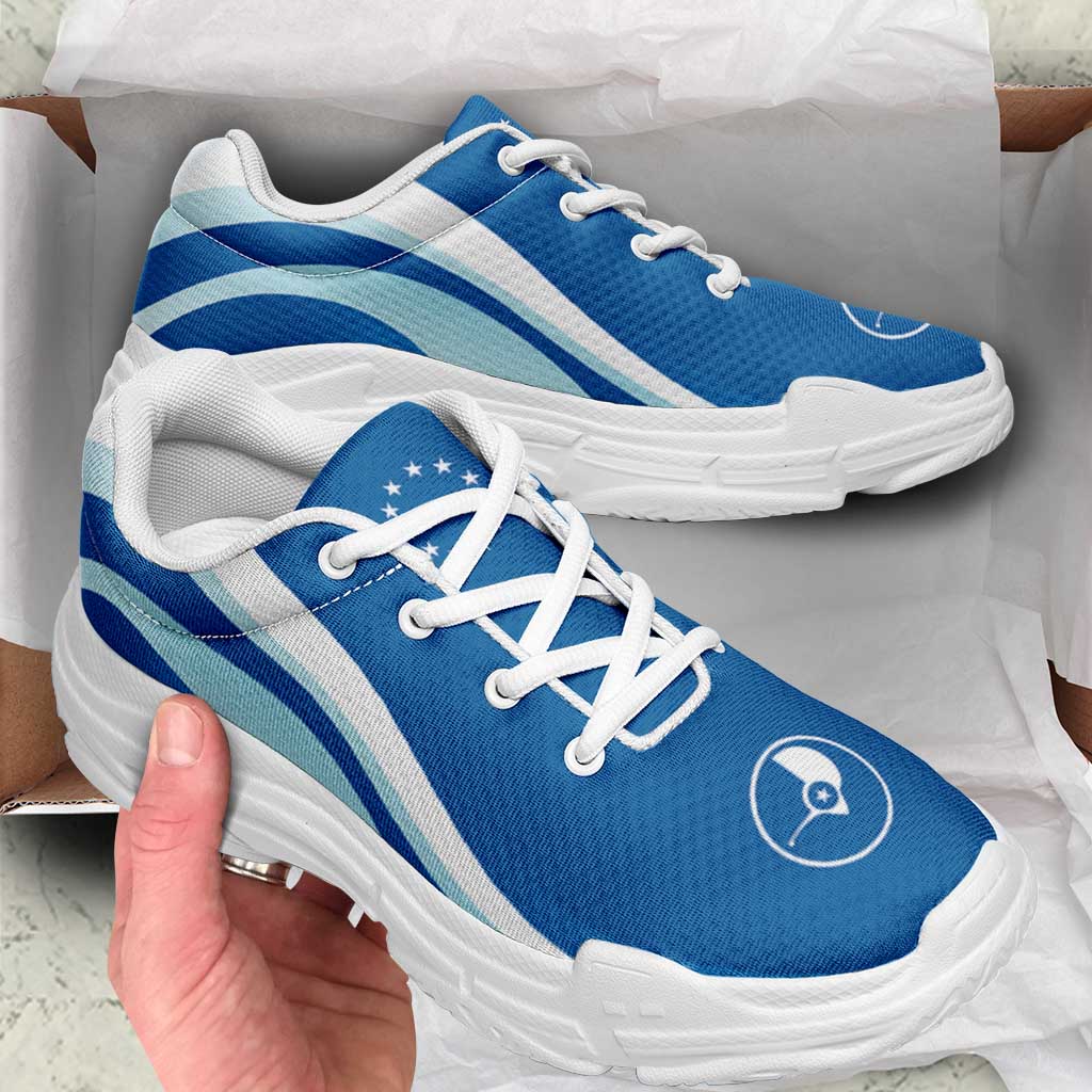 FSM Yap Chunky Sneakers Flag-Inspired Curve Style LT05 - Polynesian Pride