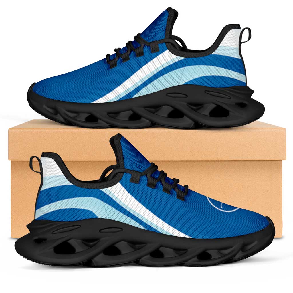FSM Yap Clunky Sneakers Flag-Inspired Curve Style LT05 Blue - Polynesian Pride