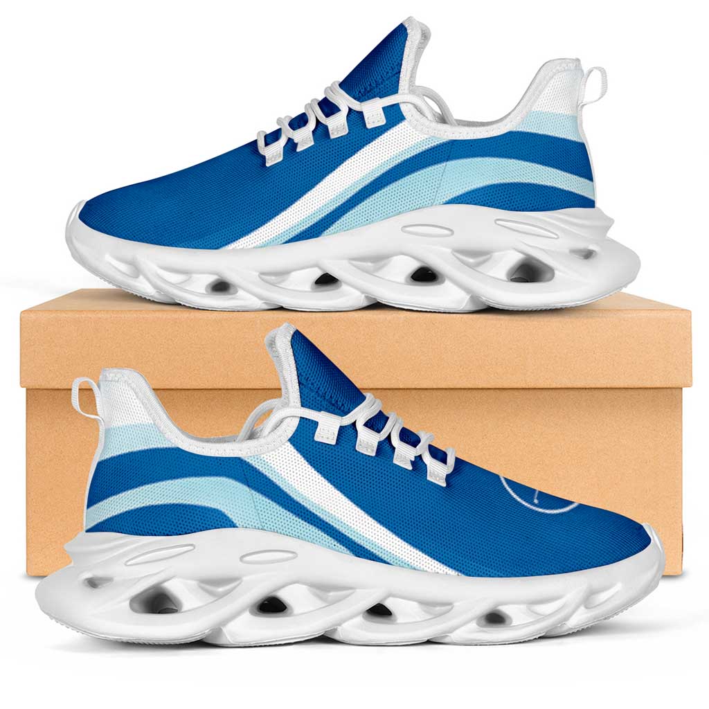 FSM Yap Clunky Sneakers Flag-Inspired Curve Style LT05 Blue - Polynesian Pride