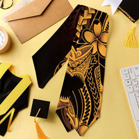 Gold Black Aloha Hawaii Graduation Stole Polynesian Shark Tattoo With Plumeria - Polynesian Pride