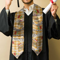 Gold Palaka Hawaii Mele Kalikimaka Graduation Stole Ohia Lehua Shell Leis Funny Gingerbread Santa LT14 - Polynesian Pride