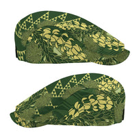 Green Aloha Hawaii Jeff Hat Hawaiian Kakau Ohia Lehua Lei - Polynesian Pride