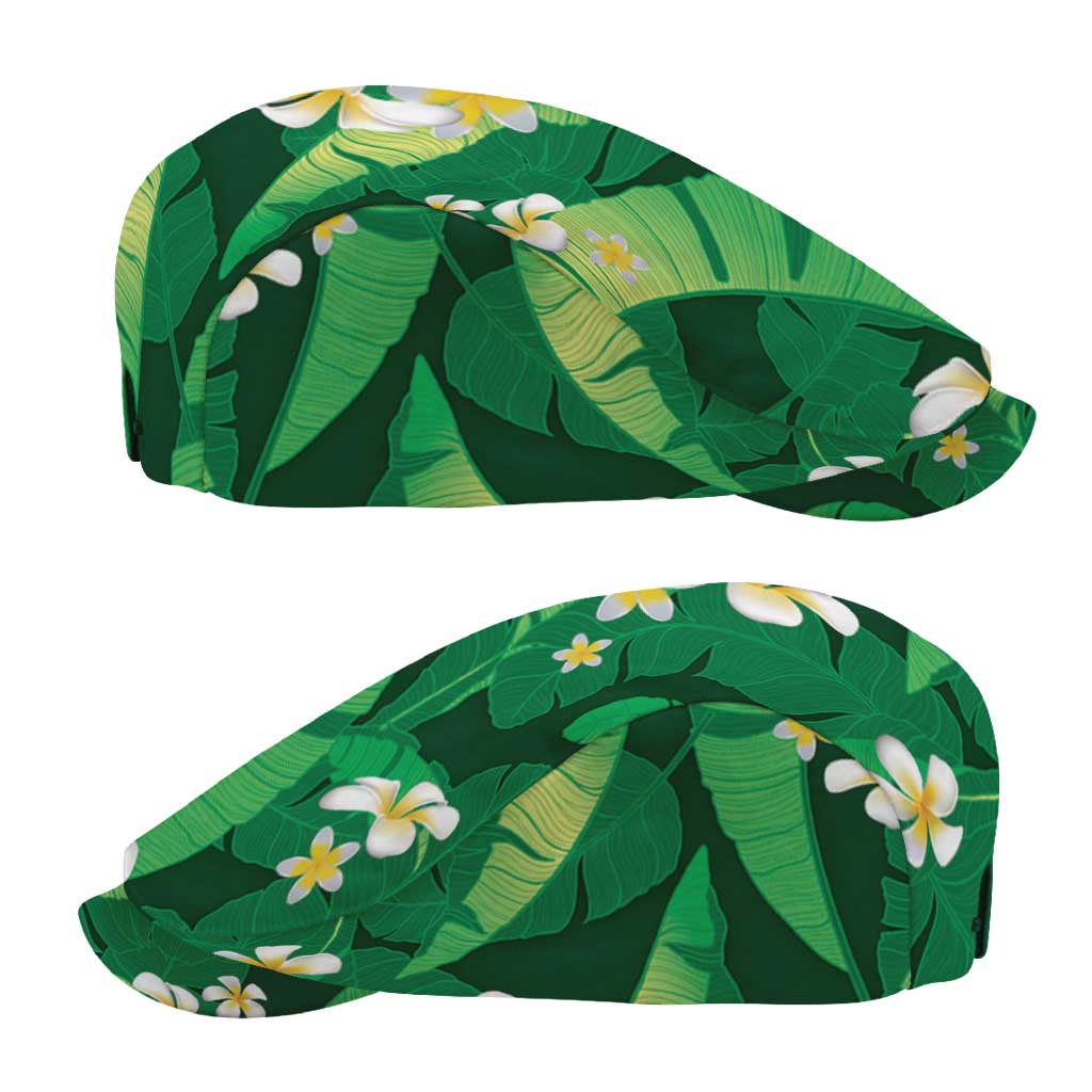 Green Banana Leaf Hawaii Jeff Hat Lau Maia Plumeria Tropical Summer Vibes