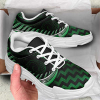 Green Matariki New Zealand Chunky Sneakers Maori Poutama Galaxy Vibes LT14 - Polynesian Pride