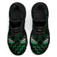 Green Matariki New Zealand Clunky Sneakers Maori Poutama Galaxy Vibes LT14 - Polynesian Pride
