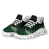 Green Matariki New Zealand Clunky Sneakers Maori Poutama Galaxy Vibes LT14 - Polynesian Pride