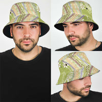 Green Palaka Hawaii Leis Bucket Hat Hawaiian-plaid Elegant Tropical Vibes - Polynesian Pride
