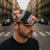 Green Polynesia Jeff Hat Plumeria With Hibiscus Pattern Tropical Vibes - Polynesian Pride