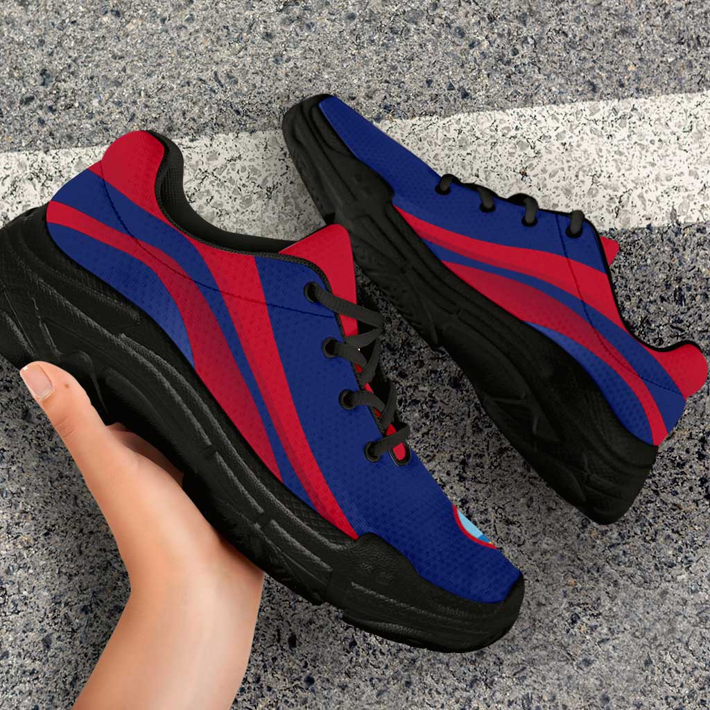 Guam Chunky Sneakers Flag-Inspired Curve Style LT05 - Polynesian Pride