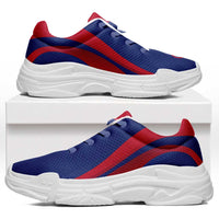 Guam Chunky Sneakers Flag-Inspired Curve Style LT05 Red - Polynesian Pride