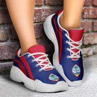 Guam Chunky Sneakers Flag-Inspired Curve Style LT05 - Polynesian Pride