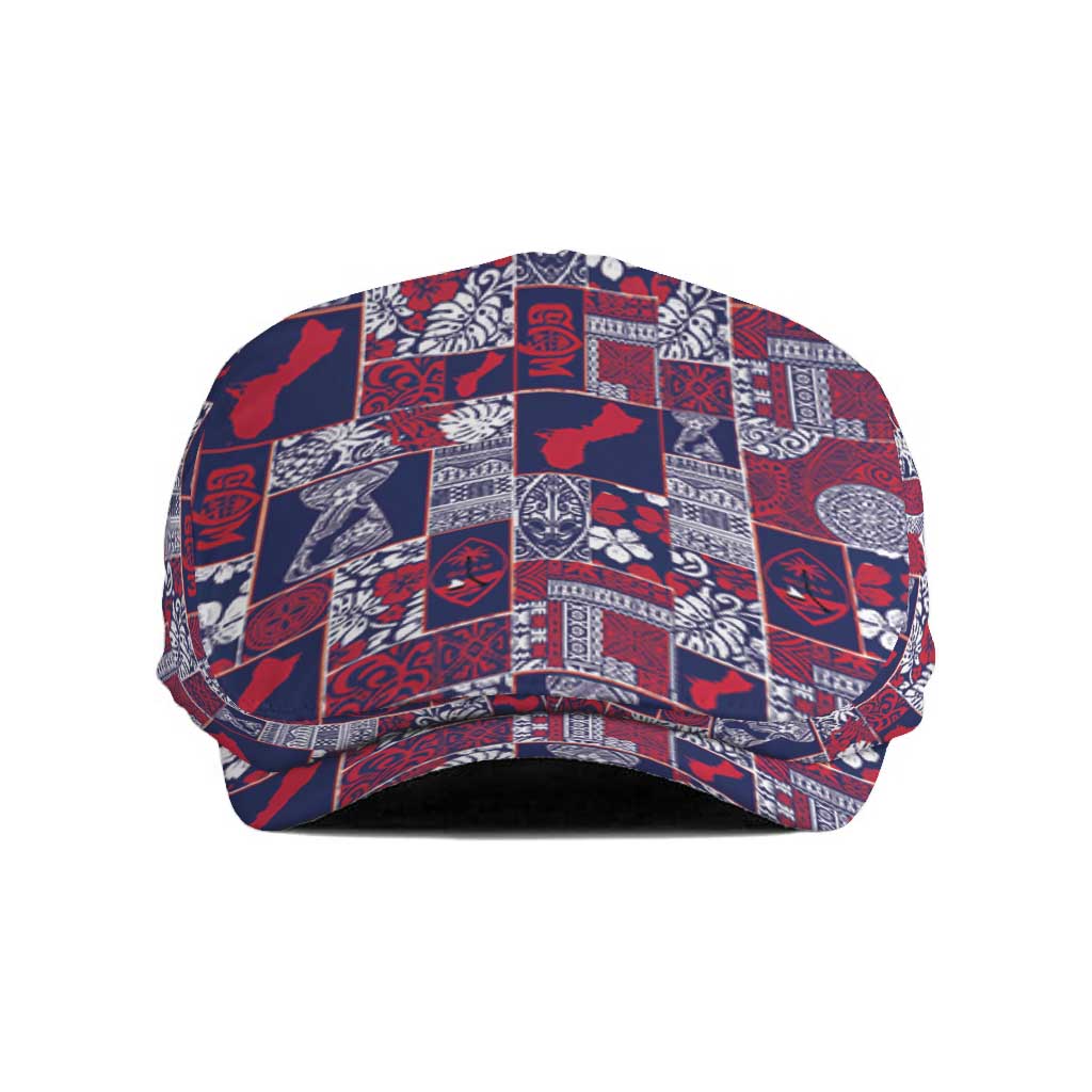 Guam Felis Pasgua Jeff Hat Pacific Patchwork Xmas Vibes LT9 Blue - Polynesian Pride