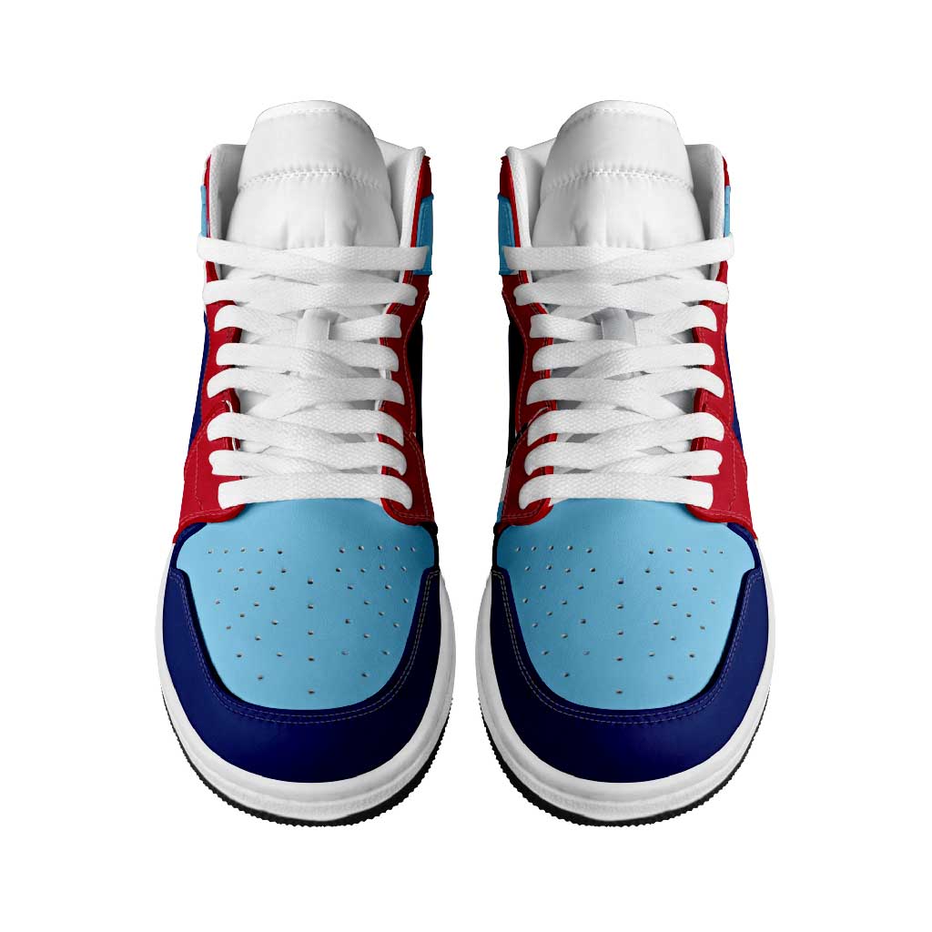 Guam High Sneakers AJ1 Coat Of Arms Flag Inspired