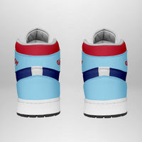 Guam High Sneakers AJ1 Coat Of Arms Flag Inspired