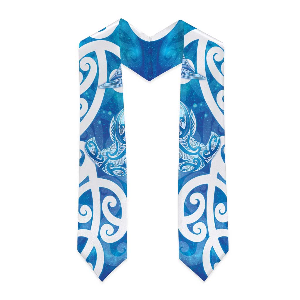Hammerhead Shark Tattoo New Zealand Graduation Stole Maori Galaxy Mangopare Pattern LT14 - Polynesian Pride