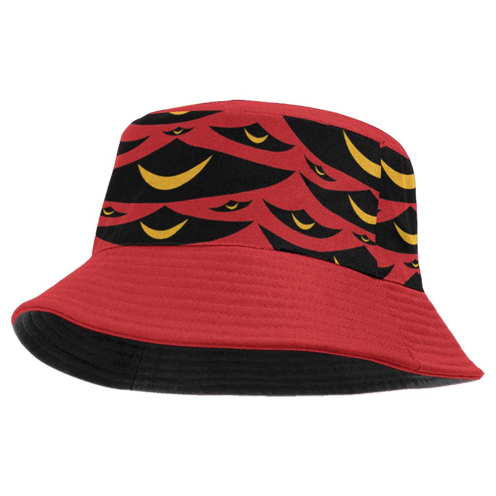 Hawaii Ahu Ula Inspired Bucket Hat Red Version LT05 One Size Red - Polynesian Pride