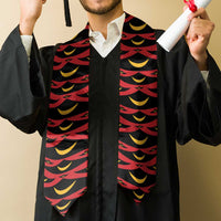 Hawaii Ahu Ula Inspired Graduation Stole Red Version LT05 - Polynesian Pride