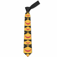Hawaii Ahu Ula Inspired Neck Tie Black Version LT05 2.36×57.1in 6×145cm Black - Polynesian Pride