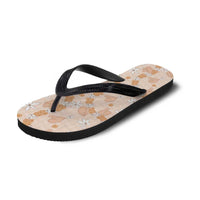 Hawaii Anthurium Tiare Pikake Lei Flip Flops Alani Lauhala Art Pattern