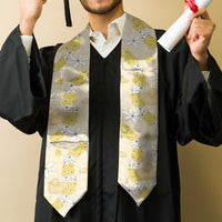 Hawaii Anthurium Tiare Pikake Lei Graduation Stole Melemele Lauhala Art Pattern