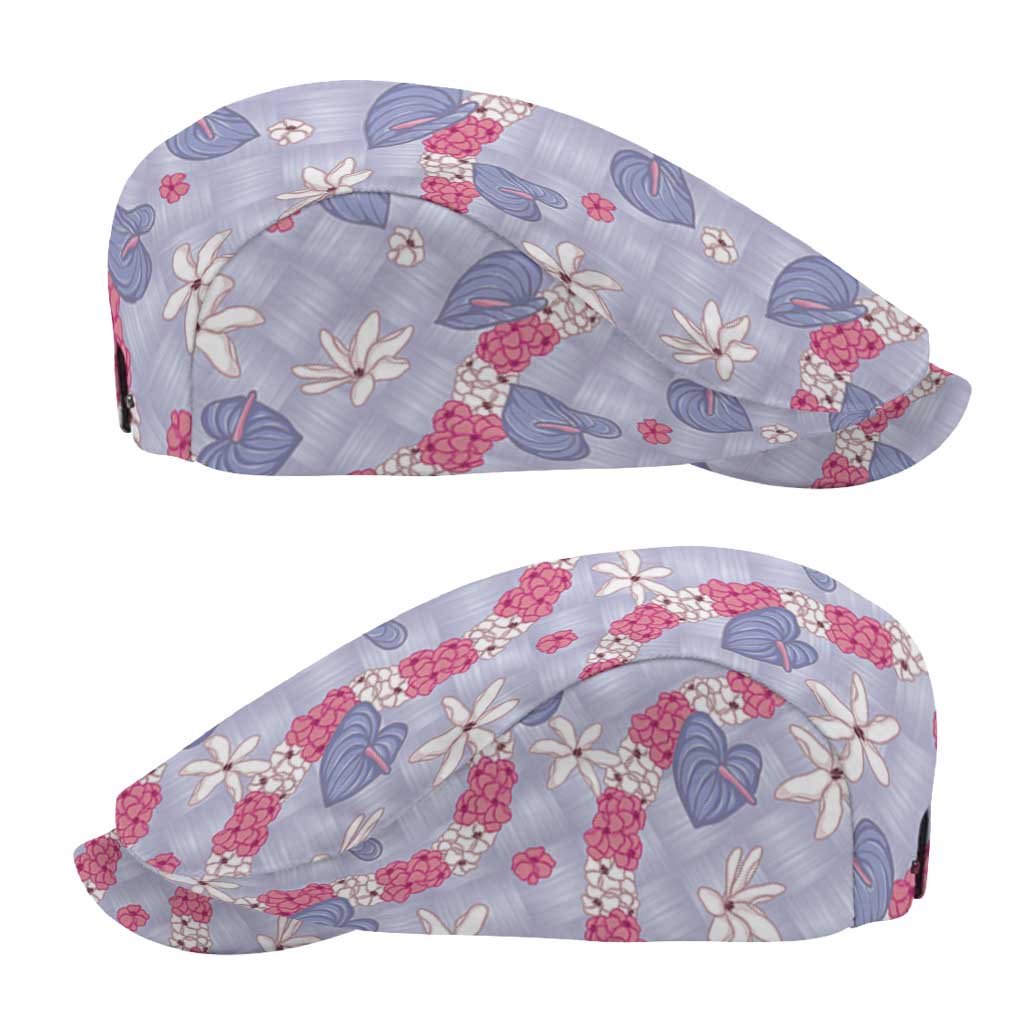 Hawaii Anthurium Tiare Pikake Lei Jeff Hat Poni Lauhala Art Pattern