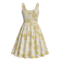 Hawaii Anthurium Tiare Pikake Lei Midi Dress Melemele Lauhala Art Pattern