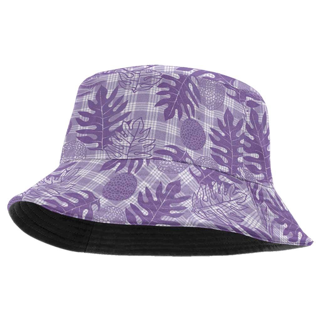 Hawaii Breadfruit Palaka Bucket Hat Poni Maile Lei - Polynesian Pride