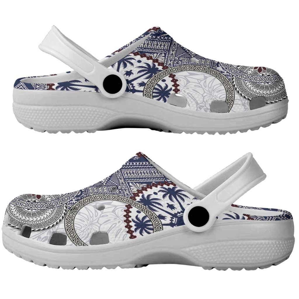 Hawaii Clogs Shoes Barkcloth Pattern Vintage Style - Polynesian Pride