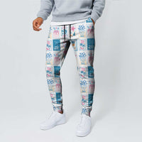 Hawaii Coastal Summer Postcard Jogger Pants