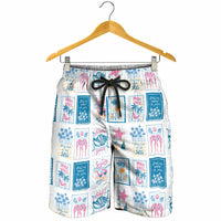 Hawaii Coastal Summer Postcard Shorts for Men
