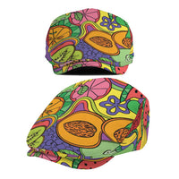 Hawaii Fruits Hippie Style Jeff Hat Vibrant Colorful LT01 - Polynesian Pride